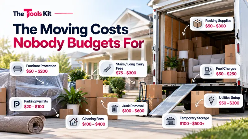 A moving budget checklist with overlooked cost items