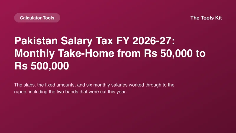 A Pakistani salary slip with income tax deducted